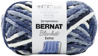 Bernat Yarn Blanket Extra BLU, Faded Blues