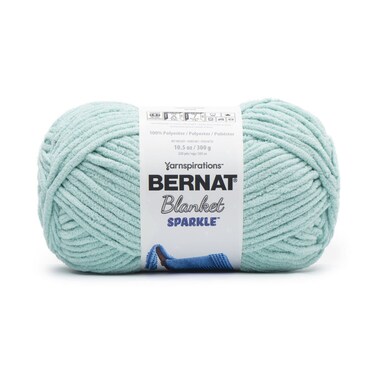 Bernat Blanket Sparkle Yarn-Aqua