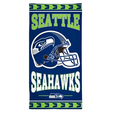 WinCraft NFL Seattle Seahawks Fiber Beach Towel, 30" x 60