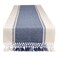 DII Dobby Stripe Woven Table Runner, 13x72-inch, French Blue