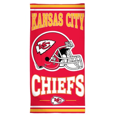 NFL Kansas City Chiefs Fiber Beach Towel, 30" x 60