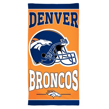 WinCraft NFL Denver Broncos Fiber Beach Towel, 30" x 60