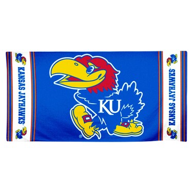 WinCraft NCAA Kansas Jayhawks 30x60 Beach Towel, Team Colors, One Size