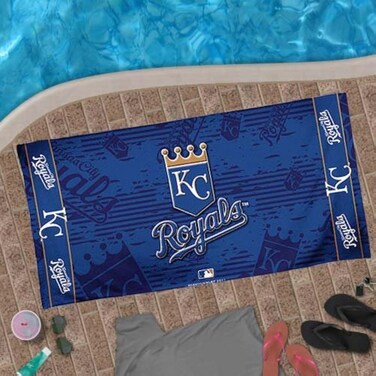 WinCraft MLB Kansas City Royals Beach Towel, Team Color, One Size