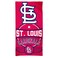 WinCraft MLB St. Louis Cardinals MLB St. Louis Cardinals Fiber Beach Towel 9lb 30" x 60" Stripe, Multi Color, na