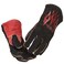 Lincoln Electric Traditional MIG/Stick Welding Gloves   14" Lined Leather   Kevlar Stitching   K2979-ALL, Black, Red