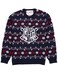 Harry Potter Adults Christmas Jumper Womens Mens Knitted Fairisle Sweater Large Blue