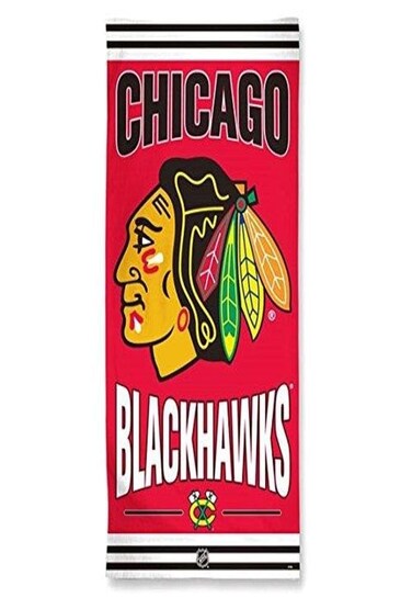 WinCraft NHL Chicago Blackhawks Beach Towel, Team Color, One Size