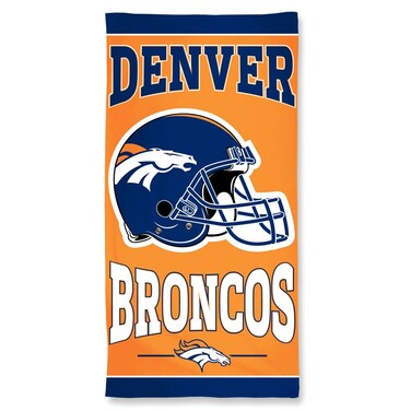 NFL Denver Broncos Fiber Beach Towel, 9 lb/30 x 60