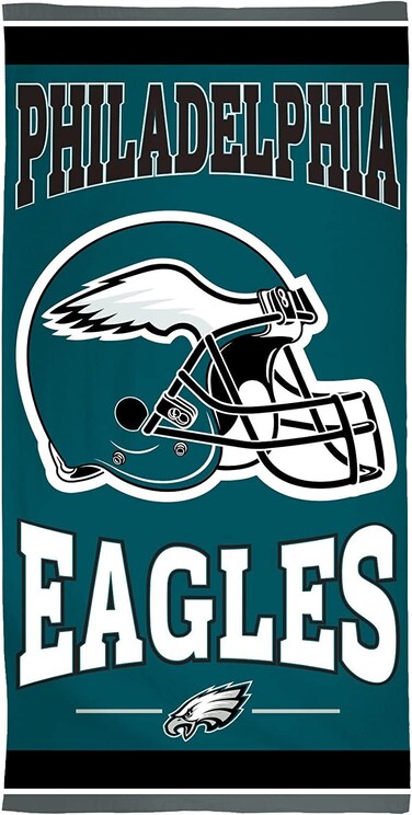 NFL Philadelphia Eagles Fiber Beach Towel, 9 lb/30 x 60