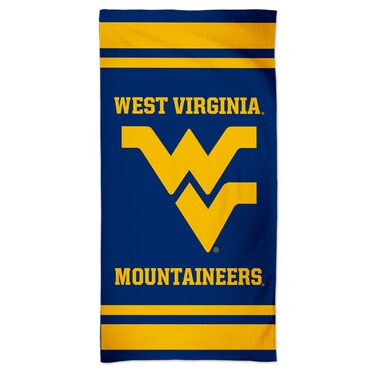 WinCraft NCAA West Virginia Mountaineers NCAA West Virginia Mountaineers Fiber Beach Towel 9lb 30" x 60", Multi Color, na