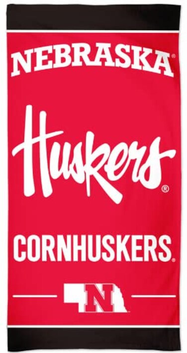 WinCraft Nebraska Cornhuskers Beach Towel - Scarlet