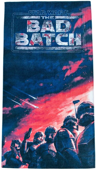 Jay Franco Star Wars Bad Batch Poster Kids Large Bath/Pool/Beach Towel - Super Soft &amp; Absorbent Fade Resistant Cotton Towel, Measures 34 x 64 inches (Official Star Wars Product)