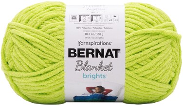 Bernat Yarn Blanket Brght, Bright Lime
