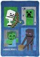 Jay Franco Minecraft Icons Blanket - Measures 62 x 90 inches, Kids Bedding Features Creeper, Enderman, Zombie, &amp; Skeleton - Fade Resistant Super Soft Fleece (Official Minecraft Product)