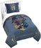 Jay Franco Harry Potter Twin Size Duvet Cover and Sham Set - Hogwarts Crest 2 Piece Super Soft Cozy Blue Kids Bedding Set