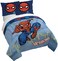 Jay Franco Marvel Spiderman Queen Size Duvet Cover and Sham Set - 3 Piece Super Soft Cozy Blue Kids Bedding