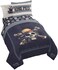 Jay Franco One Piece Twin Size Comforter Set - 5 Piece Blue Bedding Includes Sheet Set &amp; Pillow Covers - Super Soft Anime Bedding with Skull and Bones