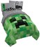 Jay Franco Minecraft Creeper 5 Piece Full Bed Set - Includes Reversible Comforter &amp; Sheet Set - Super Soft Fade Resistant Microfiber - (Official Minecraft Product)