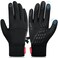 anqier Winter Gloves, Windproof Warm Touchscreen Gloves Men Women for Cycling Running Outdoor Activities (Black-B, Large)