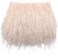 FQTANJU 2 Yards Ostrich Feather Trim Fringe, 4-6inch Width Feather Trimming Fringe Satin Ribbon for Dress Millinery Sewing Crafts Costumes Decoration (Beige)