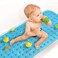 Upgrade Baby Bath Mat Non Slip Extra Long Bathtub Mat for Kids 40 X 16 Inch - Eco Friendly Bath Tub Mat with 200 Big Suction Cups,Machine Washable Shower Mat,Blue