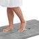 Genteele Bath Mats, Non Slip - Grey 17" x 24" Memory Foam Bathroom Rugs - Quick Dry