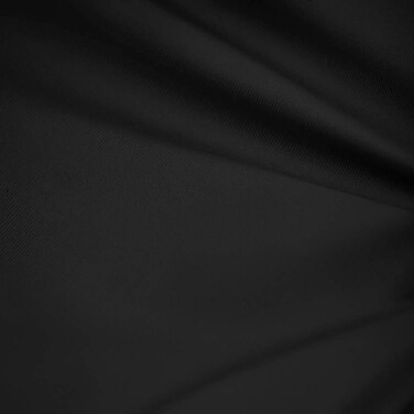 1 Yard 60" Wide Black Premium Cotton Blend Broadcloth Fabric