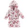 Luvable Friends Unisex Baby Plush Bathrobe, Floral, 0-9M