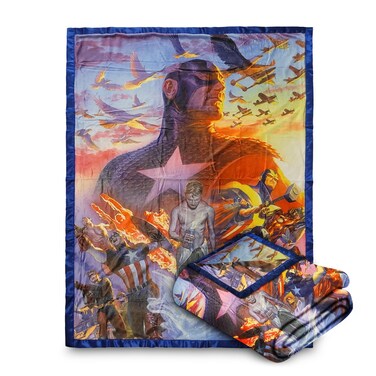 Marvel Bazillion Dreams Captain America Fleece Softest Comfy Throw Blanket for Adults &amp; Kids  Measures 60 x 45 Inches