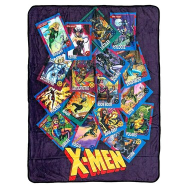 Marvel X-Men Trading Cards Super Heroes Ladies by Jim Lee Flannel Fleece Throw Super Soft Lightweight Fleece Blanket 45 x 60 Inches