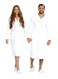 BIOLINEN Premium 100% Cotton Terry Shawl Bath Robe Collar with FREE Slippers - ONE Unisex Men &amp; Women Spa Robe