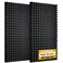 2 Pack Black Acoustic Foam Panels,48x24x2 Inch Sound Proof Foam ,High Density Soundproof Wall Panels,Fireproof Cancelling Foam Studio Foam Panel (Black, 2 PCS)