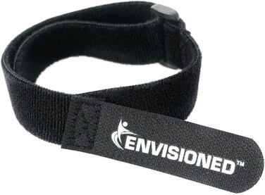Velour Cinch Straps 1" x 12" - 10 Pack, Soft Touch Microfiber Reusable Hook and Loop - Plus 2 Free Bonus Reusable Cable Ties