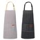 VALOME 2 Pack Kitchen Aprons, Apron for Restaurant with Adjustable Neck Strap, 2 Pockets Chef Aprons for Cooking Baking (BLACK &amp; BROWN)