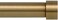 Ivilon Drapery Window Curtain Rod - End Cap Style Design 1 Inch Pole. 48 to 86 Inch Color Warm Gold