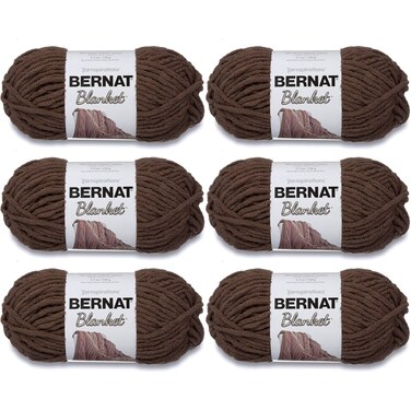 Bernat Blanket Yarn, 5.3oz, 6-Pack (Taupe)