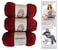 Bernat Softee Chunky Yarn Bundle Super Bulky Number 6, 3 Skeins (Wine)