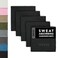 DRYKI Sweat Absorbing Handkerchiefs - Quick-Dry Microfiber Sweat Rags &amp; Towels for Face, Hands, &amp; Body - Perfect for Gym, Sports, and Work (Classic Black, 5 Pack)