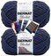 Bernat Blanket Yarn - Big Ball (10.5 oz) - 2 Pack with Pattern Cards in Color (Twilight)