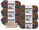 Bernat Blanket Yarn - 6 Pack with Pattern Cards in Color (Cozy Cabin)
