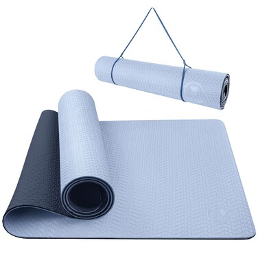 IUGA Yoga Mat Non Slip Anti-tear Yoga Mats Eco Friendly Hot Yoga Mat Thick Workout &amp; Exercise Mat for Yoga, Pilates and Fitness (72"x 24"x 6mm)