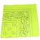 Mechaly Paisley 100% Cotton Bandanas (Neon Yellow)