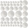 50 Pack Craft Foam Balls, 5 Sizes(1-2.4 Inches), White Polystyrene Smooth Round Balls, Foam Balls for Arts and Crafts, Christmas, DIY Craft for Home, Supplies School Craft Project and Holiday Party