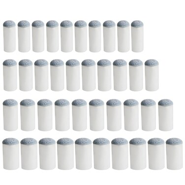 Pengxiaomei 40pcs Slip On Pool Cue Tips Replacement Billiard Cue Tips 4 Sizes Slip-On Cue Tip(9mm/10mm/12mm/13mm, each size 10pcs)