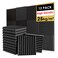 FONESO Acoustic Panels, High Density Soundproof Foam Panels for Walls, Sound Absorbing Panels, Acoustic Foam Panels Fire Resistant for Studio Recording (Black, 1"x12"x12" 12Pack)