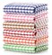 LAZI Kitchen Dish Towels, 16 Inch x 25 Inch Bulk Cotton Kitchen Towels, 6 Pack Dish Cloths for Dish Rags for Drying Dishes Clothes and Dish Towels