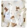 Ali+Oli Muslin Swaddle Blanket (Teddy Bear) for Baby, Soft Rayon Made from Bamboo and Organic Cotton, Machine Washable Blanket Wrap for Newborn to Toddler, Large, 47 by 47 Inches