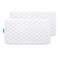 2 Pack Crib Mattress Protector Sheets Fitted Waterproof Crib Mattress Pad Cover, Noiseless &amp; Machine Wash 100% Absorbent Crib/Toddler Mattress Protector Sheet Quilted, White, 52" x 28