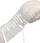 FQTANJU 15 Yards X 6cm Wide Cotton Tassel Fringe in White.